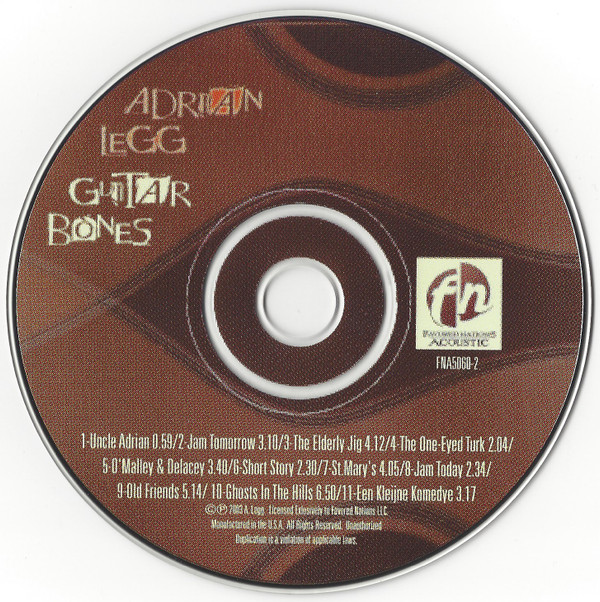 Adrian Legg - Guitar Bones (CD, Album) (Near Mint (NM or M-)) - Image 3