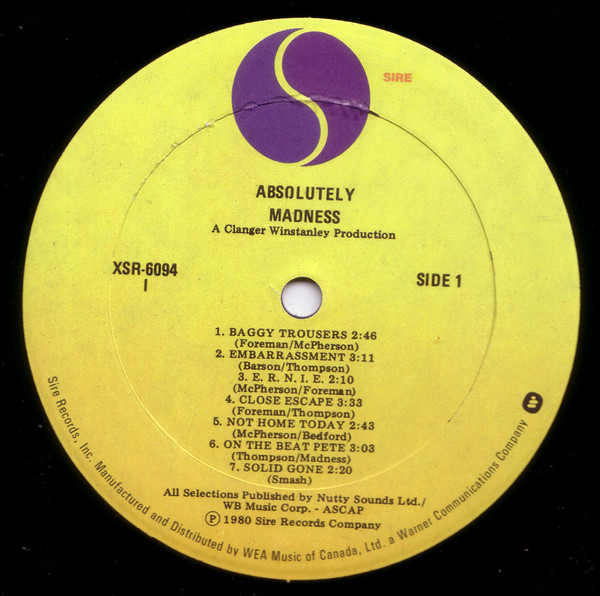 Madness - Absolutely (LP, Album) (Mint (M)) - Image 3