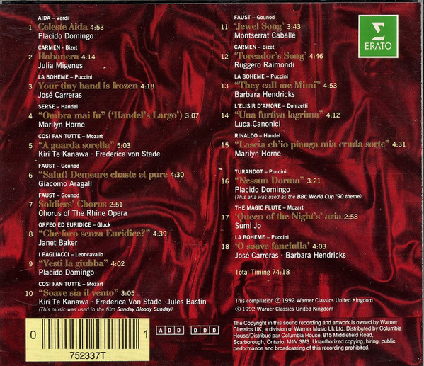 Placido Domingo, José Carreras, Kiri Te Kanawa, Montserrat Caballé - The Ultimate Opera Collection (CD, Comp) (Near Mint (NM or M-)) - Image 2
