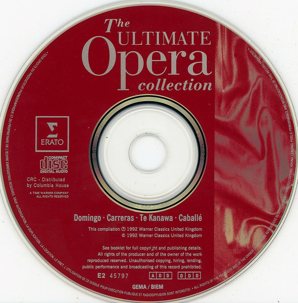 Placido Domingo, José Carreras, Kiri Te Kanawa, Montserrat Caballé - The Ultimate Opera Collection (CD, Comp) (Near Mint (NM or M-)) - Image 3