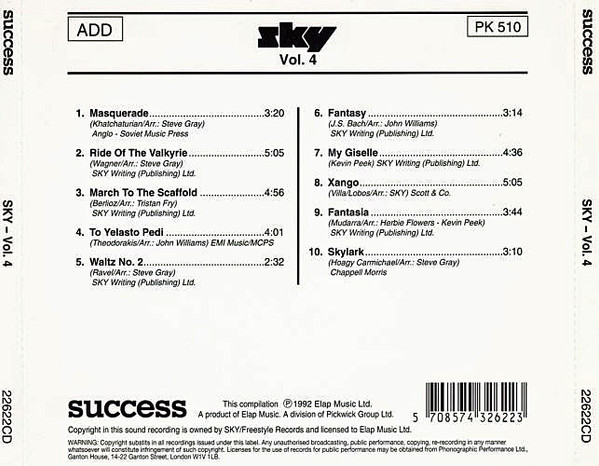 Sky (4) - Vol. 4 Forthcoming (CD, Album) (Near Mint (NM or M-)) - Image 2