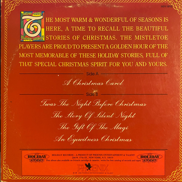 The Mistletoe Players - A Golden Hour Of Christmas Stories (LP) (Mint (M)) - Image 2