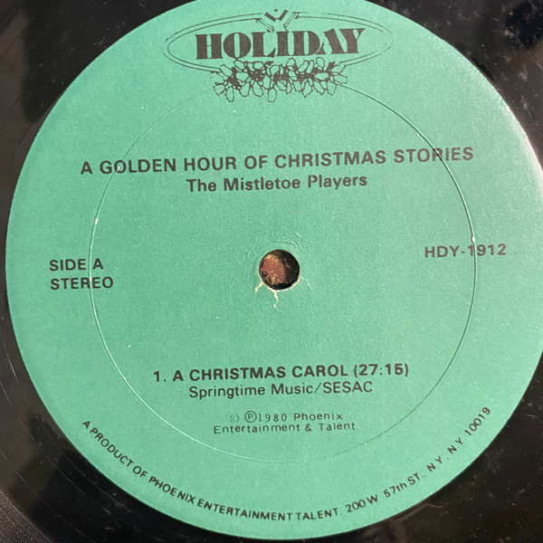 The Mistletoe Players - A Golden Hour Of Christmas Stories (LP) (Mint (M)) - Image 3