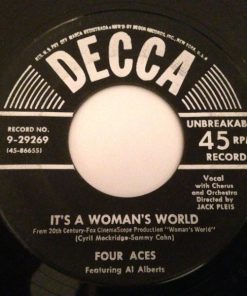 Alternative view of The Four Aces Featuring Al Alberts - It's A Woman's World / The Cuckoo Bird In The Pickle Tree (7", Single) (Near Mint (NM or M-))