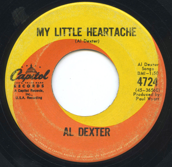 Al Dexter - I Won't Be Number Two (7", Single) (Very Good (VG)) - Image 4