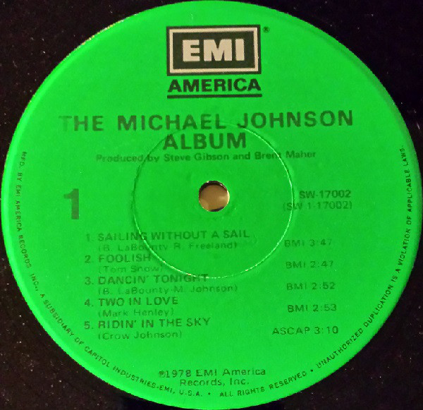 Michael Johnson (5) - The Michael Johnson Album (LP, Album, Jac) (Mint (M)) - Image 3