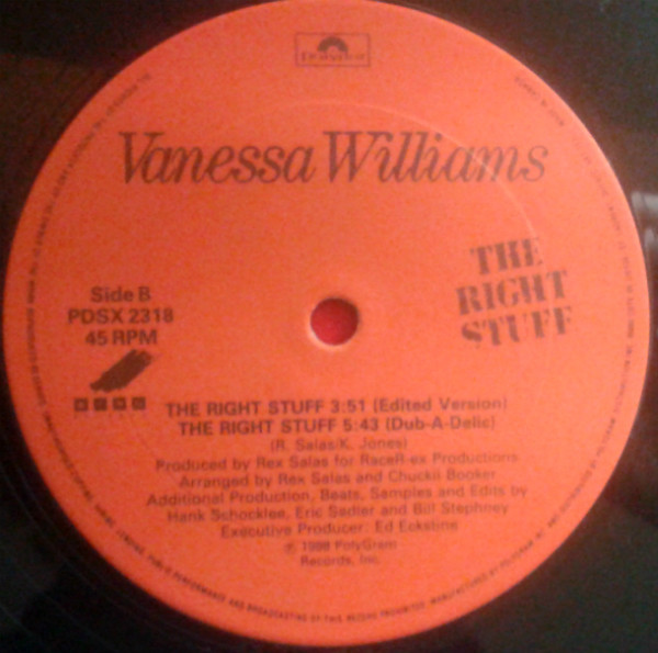 Vanessa Williams - The Right Stuff (12") (Mint (M)) - Image 4