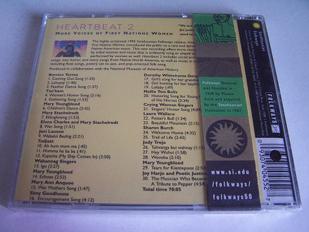 Various - Heartbeat 2: More Voices Of First Nations Women (CD, Comp) (Mint (M)) - Image 3