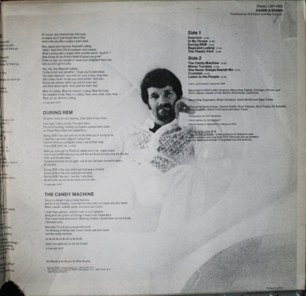 Zager & Evans - Zager & Evans (LP, Album, Roc) (Mint (M)) - Image 3