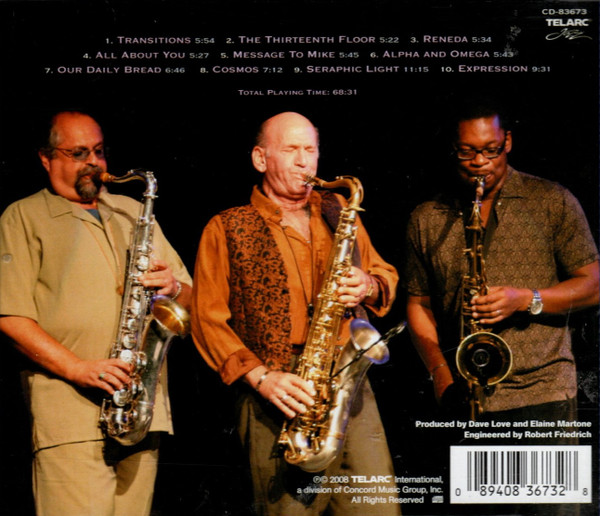 Joe Lovano, David Liebman, Ravi Coltrane : Saxophone Summit - Seraphic Light (CD, Album) (Near Mint (NM or M-)) - Image 3