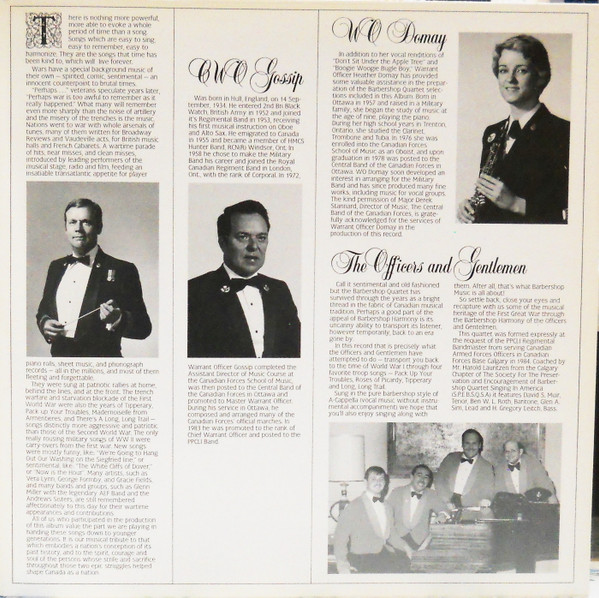 Princess Patricia's Canadian Light Infantry - "Over The Top" Wartime Melodies (LP, Album) (Mint (M)) - Image 3