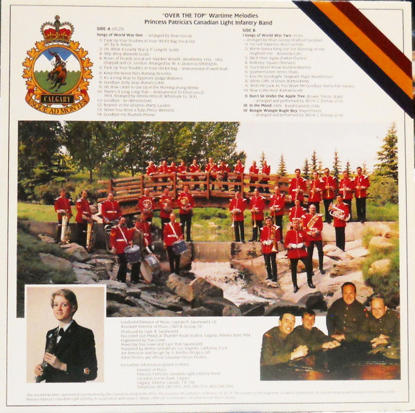 Princess Patricia's Canadian Light Infantry - "Over The Top" Wartime Melodies (LP, Album) (Mint (M)) - Image 4