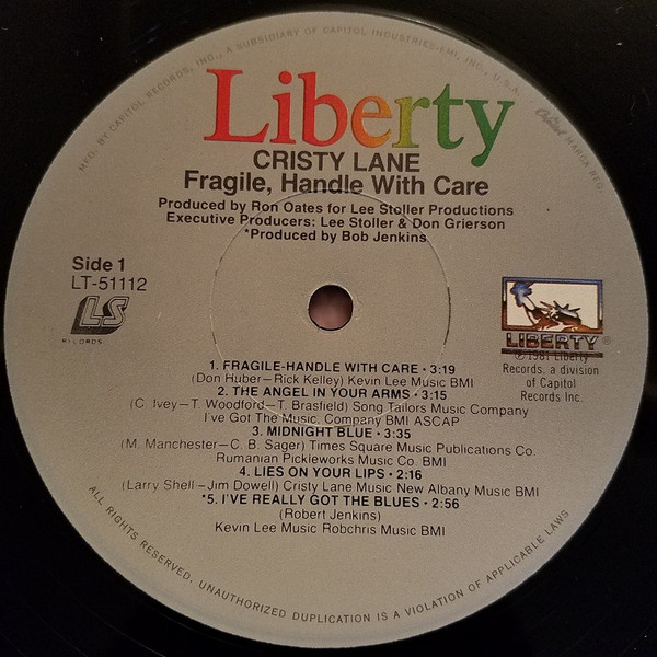Cristy Lane - Fragile - Handle With Care (LP, Album) (Mint (M)) - Image 3