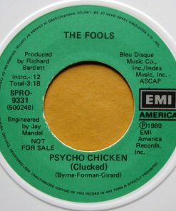 Alternative view of The Fools - Psycho Chicken (7", Single, Promo, Whi) (Near Mint (NM or M-))