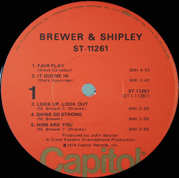 Brewer And Shipley - ST11261 (LP, Album, Los) (Mint (M)) - Image 3