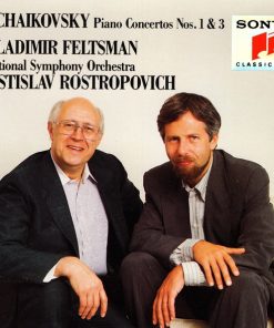 Pyotr Ilyich Tchaikovsky, Vladimir Feltsman, National Symphony Orchestra, Mstislav Rostropovich - Piano Concertos Nos. 1 & 3 (CD, Album) (Near Mint (NM or M-))