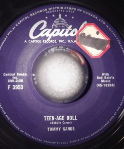 Alternative view of Tommy Sands - Hawaiian Rock / Teen-Age Doll (7", Single) (Very Good Plus (VG+))