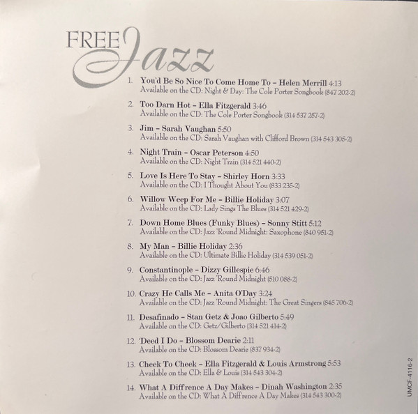 Various - Free Jazz (CD, Comp, Promo) (Near Mint (NM or M-)) - Image 2