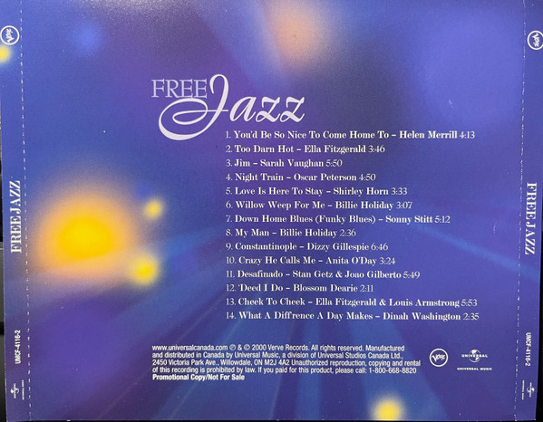 Various - Free Jazz (CD, Comp, Promo) (Near Mint (NM or M-)) - Image 4
