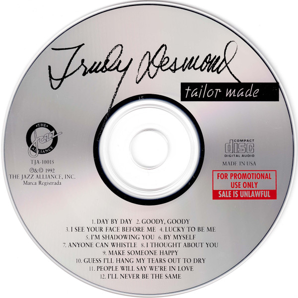 Trudy Desmond - Tailor Made (CD, Album, Promo) (Near Mint (NM or M-)) - Image 3