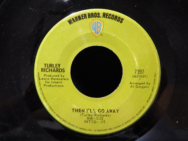 Turley Richards - I Heard The Voice Of Jesus (7") (Very Good Plus (VG+)) - Image 2