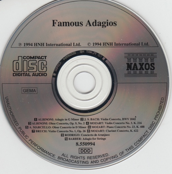 Various - Famous Adagios (CD, Comp) (Near Mint (NM or M-)) - Image 3