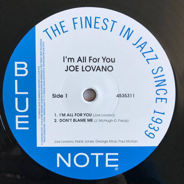 Joe Lovano - I'm All For You (2xLP, Album, RE, 180) (Mint (M)) - Image 5