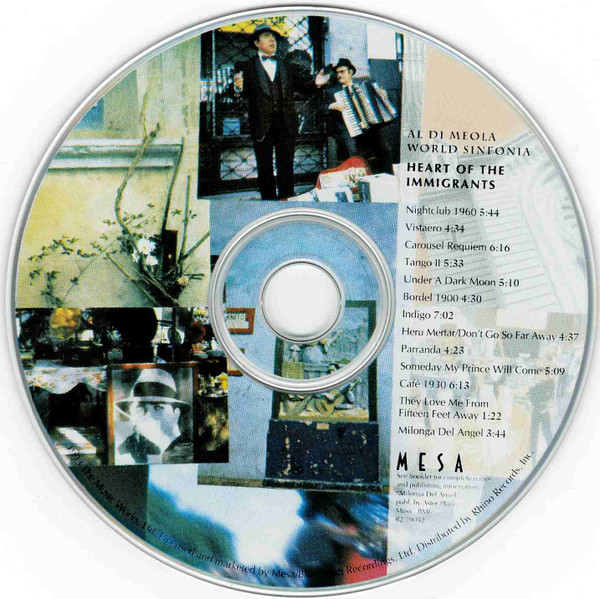 Al Di Meola - World Sinfonia - Heart Of The Immigrants (CD, Album) (Near Mint (NM or M-)) - Image 3