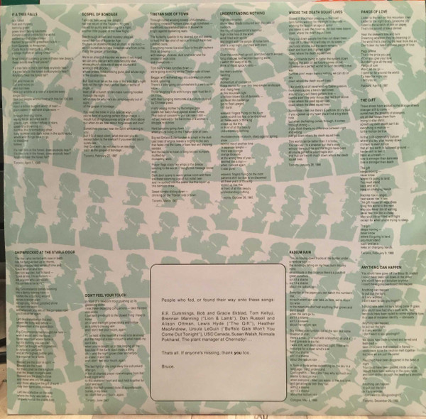 Bruce Cockburn - Big Circumstance (LP, Album) (Mint (M)) - Image 3