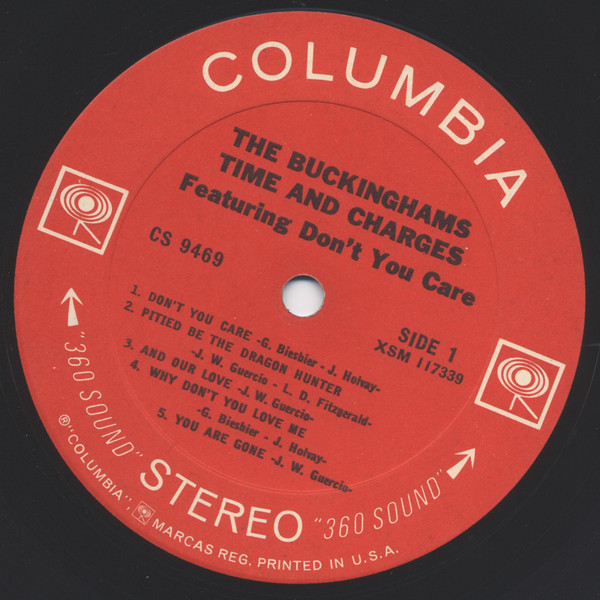 The Buckinghams - Time & Charges (LP, Album, Ter) (Mint (M)) - Image 3