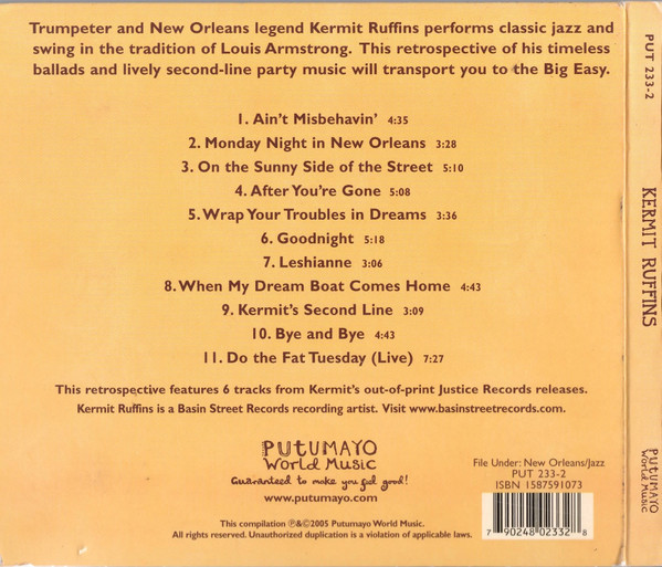Kermit Ruffins - Kermit Ruffins (CD, Comp) (Near Mint (NM or M-)) - Image 2