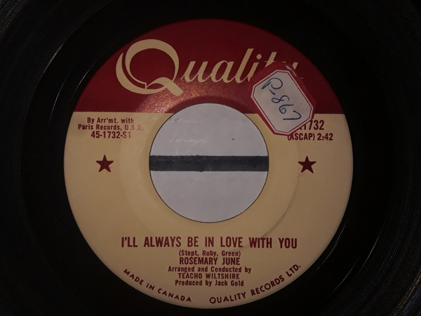 Rosemary June - I'll Always Be In Love With You / Person To Person (7") (Very Good (VG))