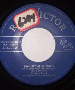 Rossano Brazzi With Hugo Winterhalter Orchestra - Summertime In Venice / Believe In Me (7") (Very Good Plus (VG+))