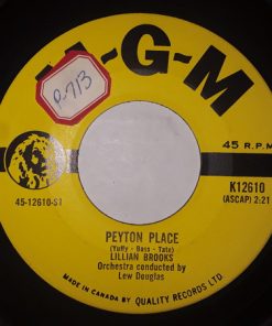 Lillian Brooks - Peyton Place / Say You're Mine (7") (Very Good Plus (VG+))