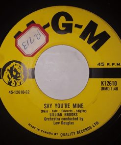 Alternative view of Lillian Brooks - Peyton Place / Say You're Mine (7") (Very Good Plus (VG+))