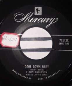 Elton Anderson With The Sid Lawrence Band - Cool Down Baby / Secret Of Love (7") (Very Good Plus (VG+))