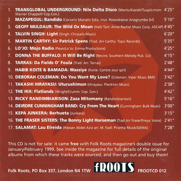 Various - fRoots #12 (CD, Comp) (Mint (M)) - Image 2