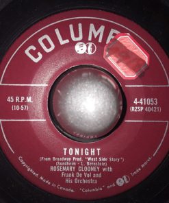 Alternative view of Rosemary Clooney - Tonight / Love And Affection (7", Single) (Very Good Plus (VG+))