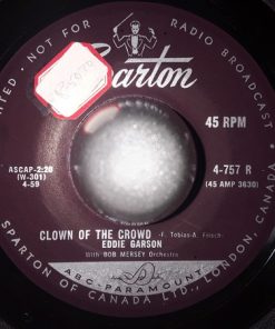 Alternative view of Eddie Garson With Robert Mersey And His Orchestra - I'm Serious / Clown Of The Crowd (7", Single) (Very Good Plus (VG+))