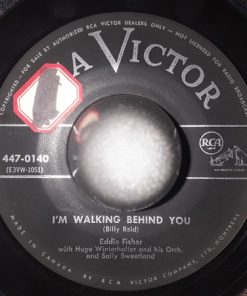 Alternative view of Eddie Fisher with Hugo Winterhalter's Orchestra And Chorus - I'm Walking Behind You / Lady of Spain (7", Ind) (Very Good (VG))
