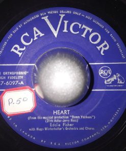Eddie Fisher With Hugo Winterhalter's Orchestra And Chorus - Heart / Near To You (7", Single) (Very Good Plus (VG+))