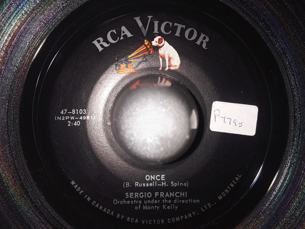 Sergio Franchi - Once / I Mustn't Say I Love Her (7", Single, Roc) (Very Good Plus (VG+))