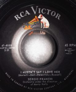 Alternative view of Sergio Franchi - Once / I Mustn't Say I Love Her (7", Single, Roc) (Very Good Plus (VG+))