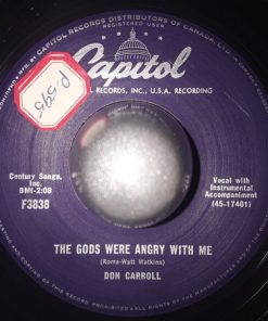 Alternative view of Don Carroll - At Your Front Door / The Gods Were Angry With Me (7", Single) (Very Good Plus (VG+))