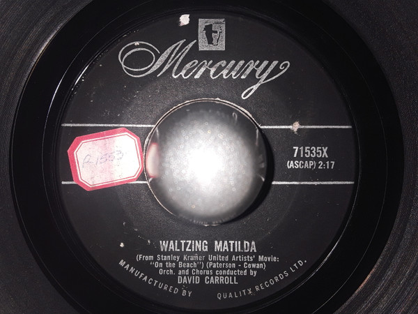 David Carroll - Waltzing Matilda / Sometimes I'm Happy (7", Single) (Good Plus (G+))