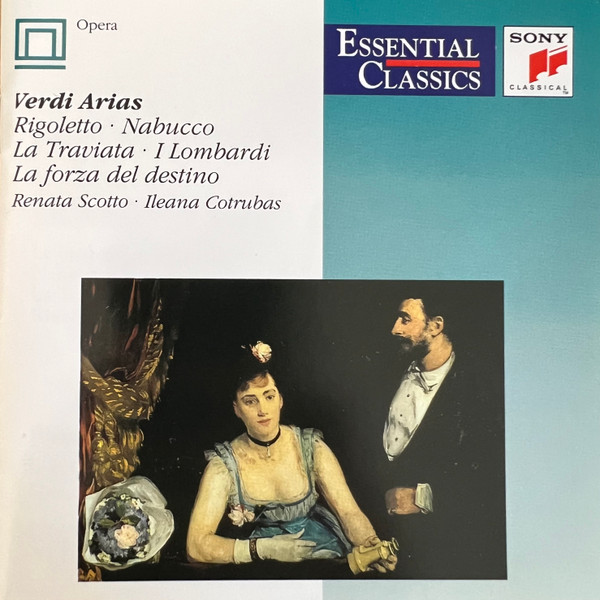 Renata Scotto, Ileana Cotrubas - Verdi Arias (Rigoletto / Nabucco / La Traviata / I Lombardi / La Forza Del Destino) (CD, Comp, RM) (Near Mint (NM or M-))