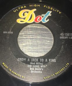 Alternative view of Jim Lowe (2) With Hutch Davie Orchestra - Slow Train / From A Jack To A King (7", Single) (Very Good (VG))