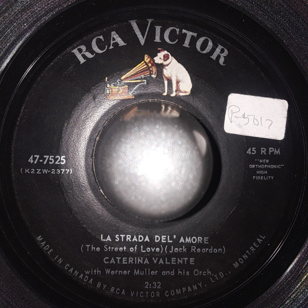Caterina Valente - Where (7") (Very Good (VG)) - Image 2