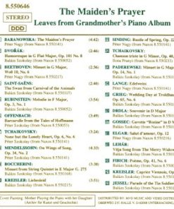 Alternative view of Various - The Maiden's Prayer (Leaves From Grandmother's Piano Album) (CD, Comp) (Near Mint (NM or M-))