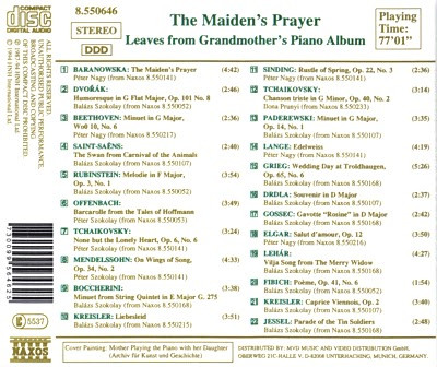 Various - The Maiden's Prayer (Leaves From Grandmother's Piano Album) (CD, Comp) (Near Mint (NM or M-)) - Image 2